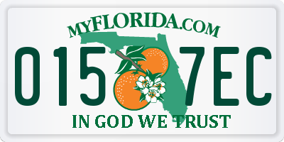 FL license plate 0157EC