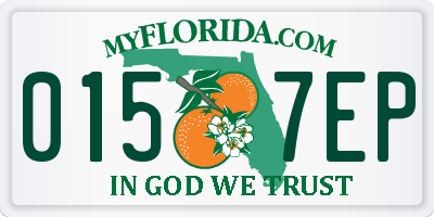 FL license plate 0157EP