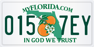 FL license plate 0157EY
