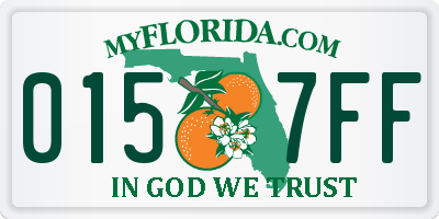 FL license plate 0157FF