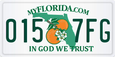 FL license plate 0157FG
