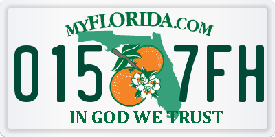 FL license plate 0157FH