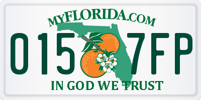 FL license plate 0157FP