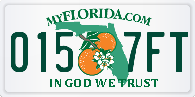 FL license plate 0157FT