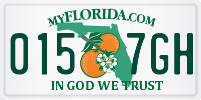 FL license plate 0157GH