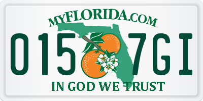 FL license plate 0157GI