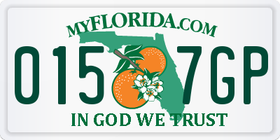 FL license plate 0157GP