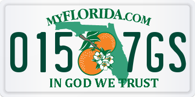 FL license plate 0157GS