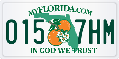 FL license plate 0157HM