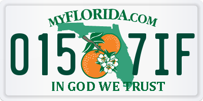 FL license plate 0157IF