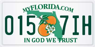 FL license plate 0157IH