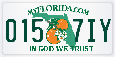 FL license plate 0157IY