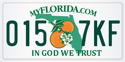 FL license plate 0157KF