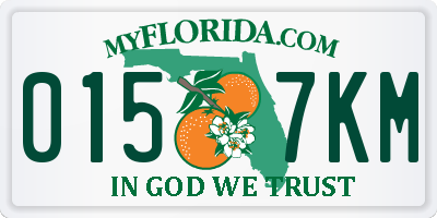 FL license plate 0157KM