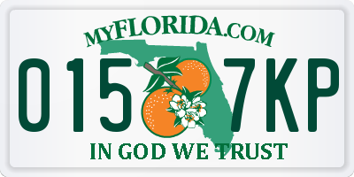 FL license plate 0157KP