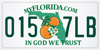 FL license plate 0157LB