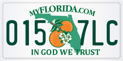 FL license plate 0157LC