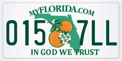 FL license plate 0157LL