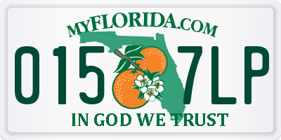 FL license plate 0157LP