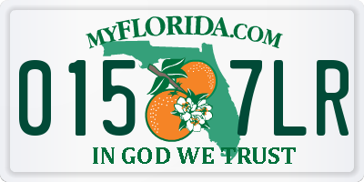 FL license plate 0157LR