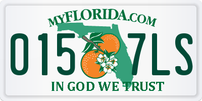 FL license plate 0157LS
