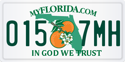FL license plate 0157MH