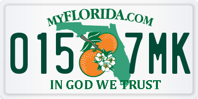 FL license plate 0157MK