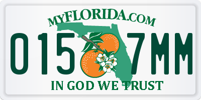 FL license plate 0157MM
