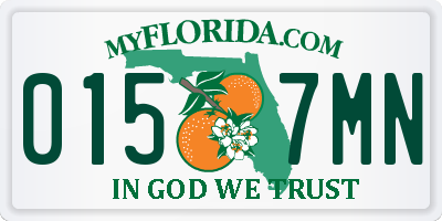 FL license plate 0157MN