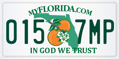 FL license plate 0157MP