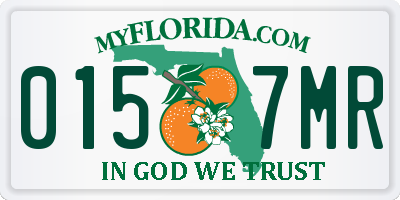 FL license plate 0157MR