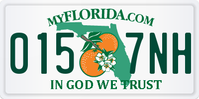 FL license plate 0157NH