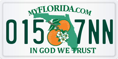 FL license plate 0157NN