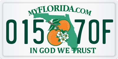 FL license plate 0157OF