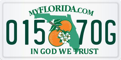 FL license plate 0157OG