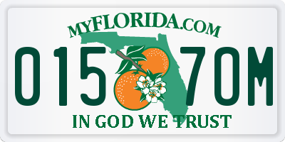 FL license plate 0157OM