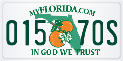 FL license plate 0157OS