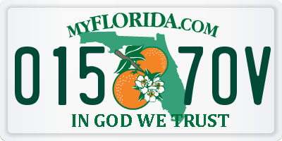 FL license plate 0157OV