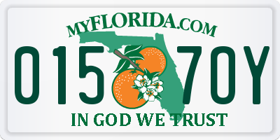 FL license plate 0157OY