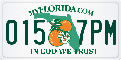 FL license plate 0157PM