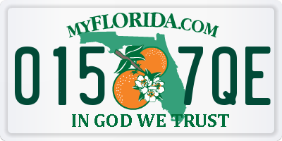 FL license plate 0157QE