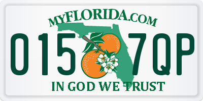 FL license plate 0157QP