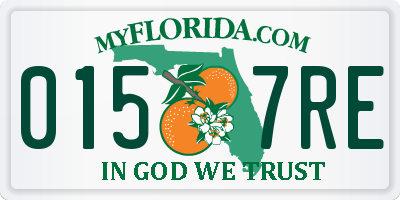 FL license plate 0157RE