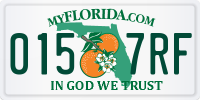 FL license plate 0157RF