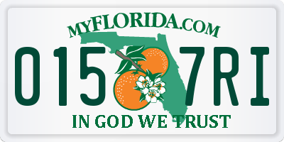 FL license plate 0157RI