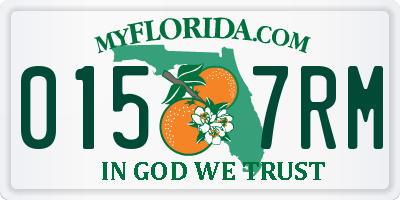 FL license plate 0157RM