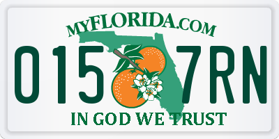 FL license plate 0157RN