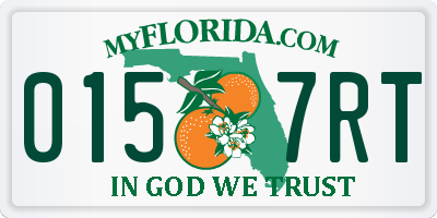 FL license plate 0157RT