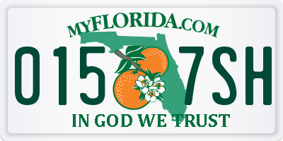 FL license plate 0157SH