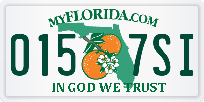FL license plate 0157SI